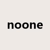 noone是什么意思