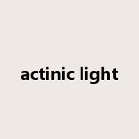 actinic light是什么意思