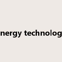 energy technology是什么意思