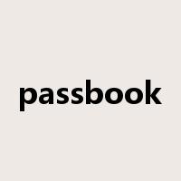 passbook是什么意思