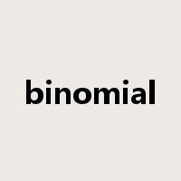 binomial是什么意思