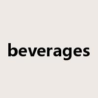 beverages是什么意思