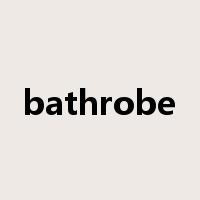bathrobe是什么意思