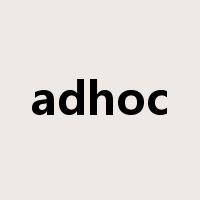 adhoc是什么意思