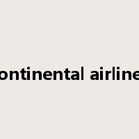 continental airlines是什么意思