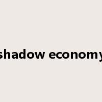 shadow economy是什么意思