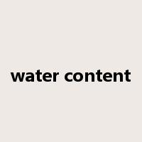 water content是什么意思