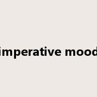imperative mood是什么意思