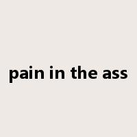 pain in the ass是什么意思