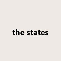 the states是什么意思