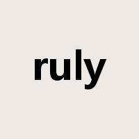 ruly是什么意思