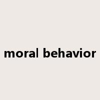 moral behavior是什么意思
