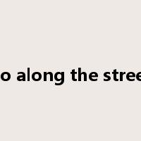go along the street是什么意思