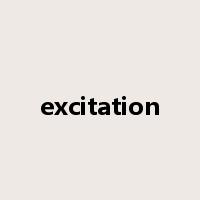 excitation是什么意思