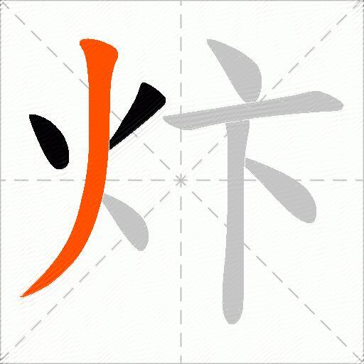 炞