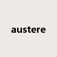 austere是什么意思