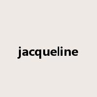 jacqueline是什么意思