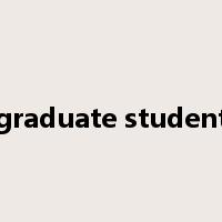 graduate student是什么意思