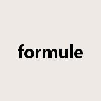 formule是什么意思