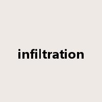 infiltration是什么意思