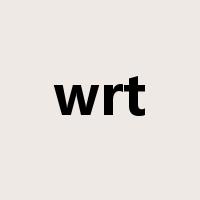 wrt是什么意思