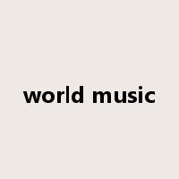 world music是什么意思