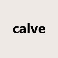 calve是什么意思