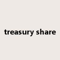 treasury share是什么意思