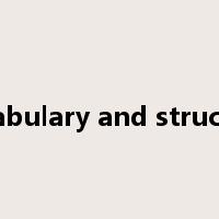 vocabulary and structure是什么意思