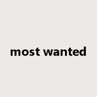 most wanted是什么意思