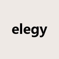 elegy是什么意思