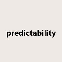 predictability是什么意思