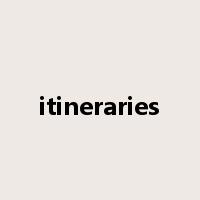 itineraries是什么意思