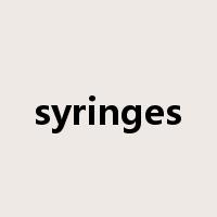 syringes是什么意思