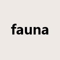fauna是什么意思