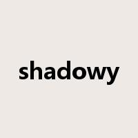 shadowy是什么意思