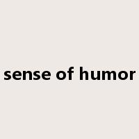 sense of humor是什么意思