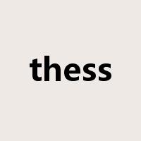 thess是什么意思