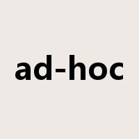 ad-hoc是什么意思