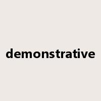demonstrative是什么意思