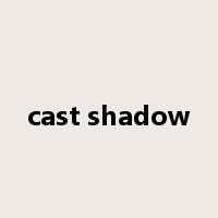 cast shadow是什么意思