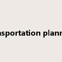 transportation planning是什么意思