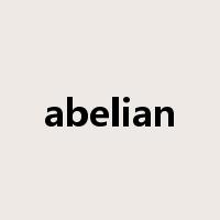 abelian是什么意思