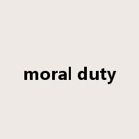 moral duty是什么意思