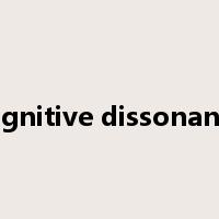 cognitive dissonance是什么意思
