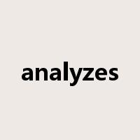 analyzes是什么意思