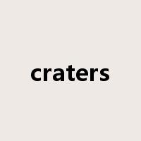 craters是什么意思