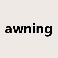 awning是什么意思