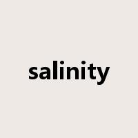 salinity是什么意思