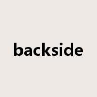 backside是什么意思